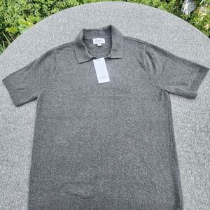Goodfellow & Co Charcoal Gray Short-Sleeve Polo